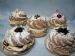 French donut filled with custard, chocolate mousse custard, strawberry, banana, or cannoli.